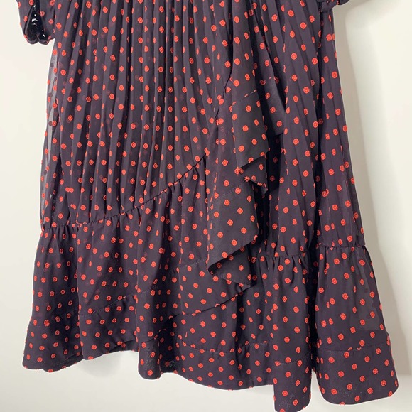 Self Portrait Plumetis Off Shoulder Mini Dress Womens US4 - Picture 4 of 14